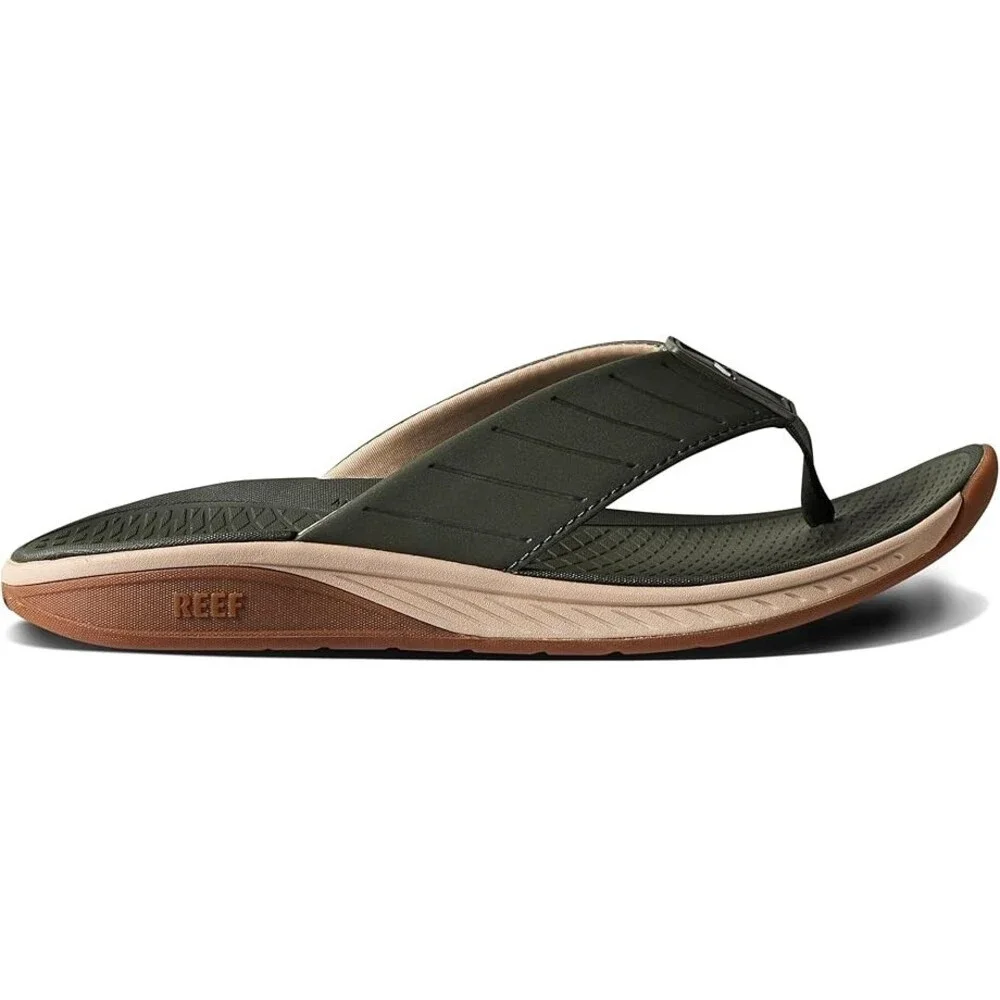 Reef The Deckhand CJ5728 Flip Flop Sandals Men's 8 Olive Water Friendly DAB130